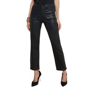 L'Agence Ginny Wax Jean Pant in Noir Coated 23